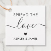 Verspreid het Label Love, Wedding Gift Label, Kraf (Voorkant)