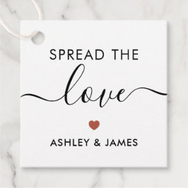 Verspreid het Label Love, Wedding Gift Label, Terr
