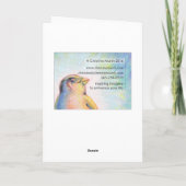 Verspreid het licht Wenskaart Kaart (Achterkant)