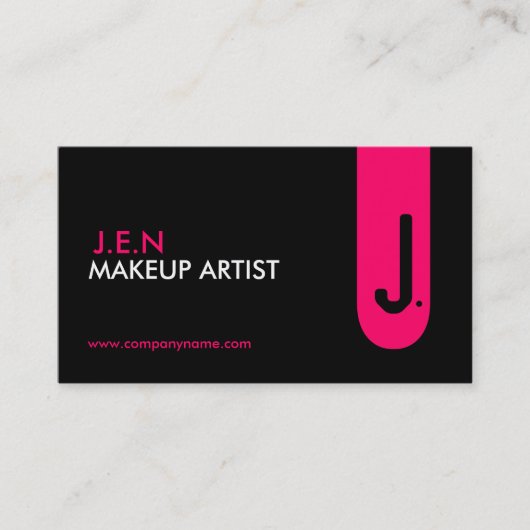 Verspreid het uit! ~ Monogram Visitekaartje (Voorkant)