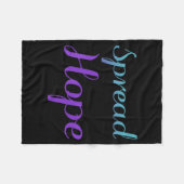 Verspreid hoop ontwerp voor het voorkomen van zelf fleece deken (Voorkant (Horizontaal))
