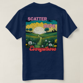 Verspreid hoop overal t-shirt