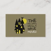 Verspreid huis, wijziging adreskaart visitekaartje (Voorkant)