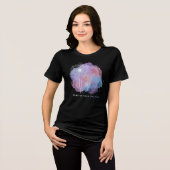 Verspreid Je Dromen - Esthetische Pastel Paardenbl Tri-Blend Shirt (Voorkant volledig)