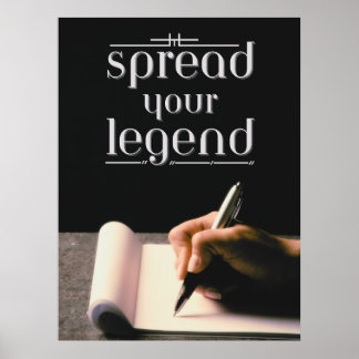 Verspreid je legende poster