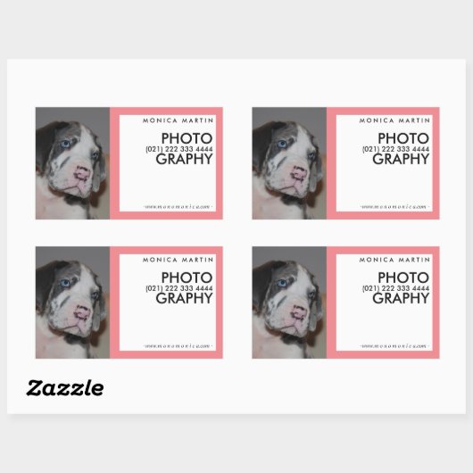 Verspreid je merk! rechthoekige sticker (Vel)