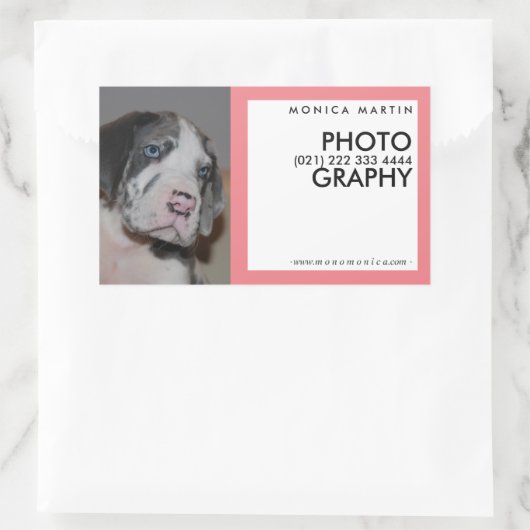 Verspreid je merk! rechthoekige sticker (Tas)