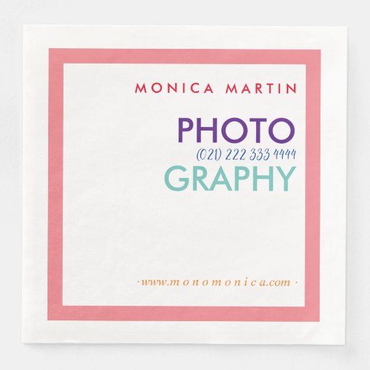 Verspreid je merk! Servetten (Voorkant)