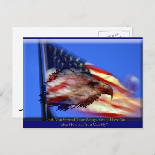 Verspreid je vleugels Briefkaart (Voorkant / Achterkant)