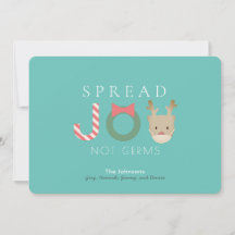 Verspreid JOY Rendier Mask Blue Christmas