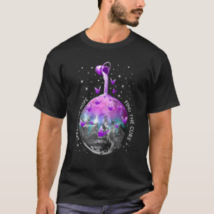 Verspreid Leiomyosarcoma Bewustzijn Paarse Vlinder T-shirt