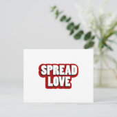 Verspreid Liefde Design Briefkaart (Staand voorkant)