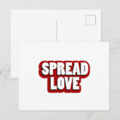 Verspreid Liefde Design Briefkaart (Voorkant / Achterkant)