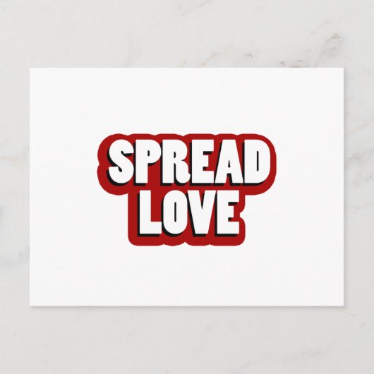 Verspreid Liefde Design Briefkaart (Voorkant)