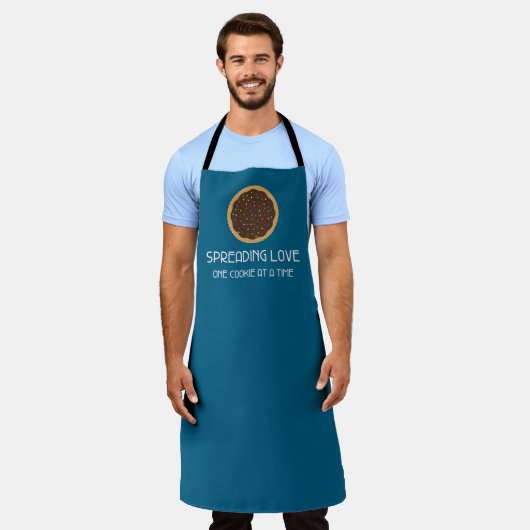 Verspreid liefde één cookie tegelijk schort (Gedragen)