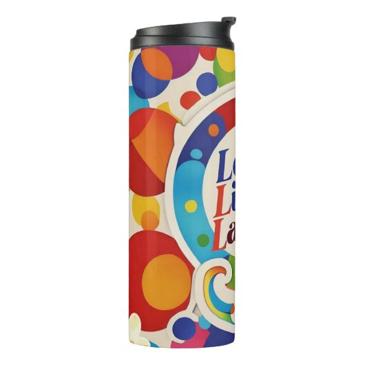 "Verspreid liefde en positiviteit" Thermosbeker (Gedraaid links)