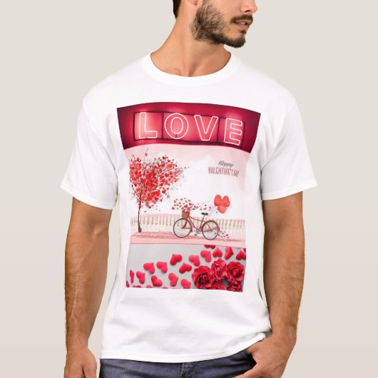 Verspreid Liefde en Vreugde deze Valentijnsdag T-shirt (Voorkant)
