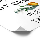 Verspreid liefde, geen germen bordje met oranje poster (Hoek)