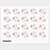 Verspreid Liefde Hand Sanitizer Baby shower Gunste Ronde Sticker (Vel)