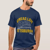Verspreid Liefde Het is de Pittsburgh Way T-shirt (Voorkant)