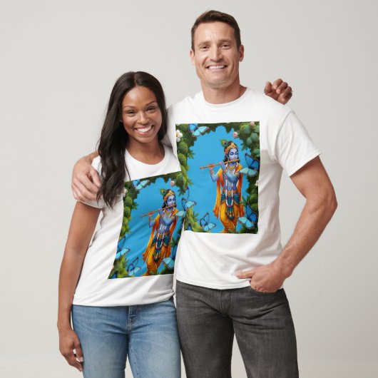 Verspreid Liefde, leef als Krishna – Goddelijke Wi T-shirt (Unisex)