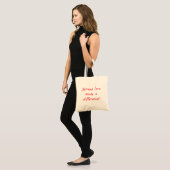 Verspreid liefde, maak een verschil tote bag (Voorkant (model))