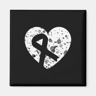 Verspreid liefde met grafische hart- en lintkanker magneet