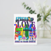 Verspreid liefde, niet haat | Juni is Pride Maand Briefkaart (Staand voorkant)