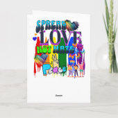 Verspreid Liefde, Niet Haat | Juni is Pride Maand Kaart (Achterkant)