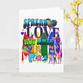 Verspreid Liefde, Niet Haat | Juni is Pride Maand Kaart (Gele Bloem)