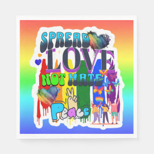 Verspreid Liefde Niet Haat   LGBTQI+ Pride Servet