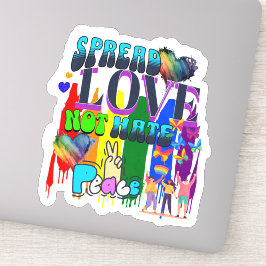 Verspreid Liefde Niet Haat | LGBTQI+ Pride Sticker