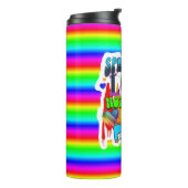 Verspreid Liefde Niet Haat | LGBTQI+ Pride Thermosbeker (Gedraaid links)