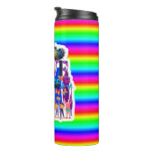 Verspreid Liefde Niet Haat | LGBTQI+ Pride Thermosbeker (Geroteerd rechts)
