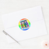 Verspreid Liefde Niet Haat | LGBTQI+ trots Ronde Sticker (Envelop)