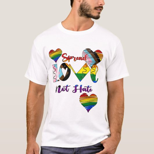 Verspreid Liefde Niet Haat T-shirt (Voorkant)