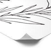 Verspreid Liefde Niet Keimen Handgetekende Tak Pos Poster (Hoek)