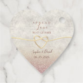 Verspreid Liefde Niet Kiemen Trouwgunst Labels (Achterkant)