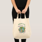 Verspreid liefde op aarde dag tote bag (Voorkant (product))
