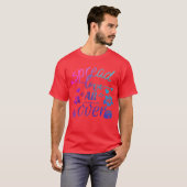 Verspreid liefde over cadeau t-shirt (Voorkant volledig)