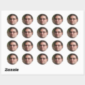 Verspreid liefde overal ronde sticker (Vel)