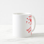 Verspreid Liefde Paardebloem met zaden uit harten Koffiemok (Voorkant rechts)