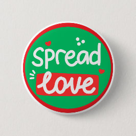 Verspreid Liefde Positieve Vriendelijkheid Ronde Button 5,7 Cm