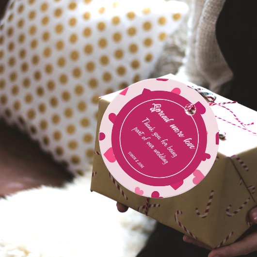 Verspreid meer liefde bedankjes labels