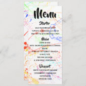 Verspreid menu (Voorkant / Achterkant)