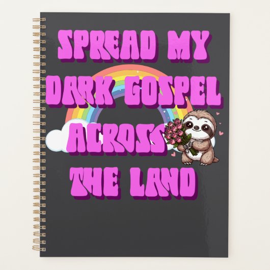 Verspreid mijn duistere evangelie over het land Lu Planner (Voorkant)