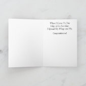 Verspreid mijn vleugels en vliegen: Gefeliciteerd Kaart (Binnen)