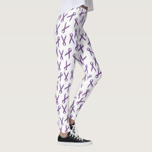 Verspreid Paarse bewustzijn linten Leggings (Rechts)
