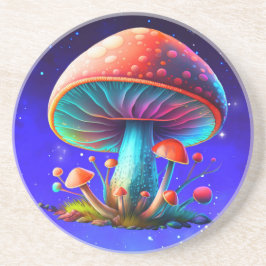 Verspreid Rainbow Amanita Muscaria Zandsteen Onderzetter