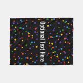 Verspreid Regenboogstippenpatroon Fleece Deken (Voorkant (Horizontaal))